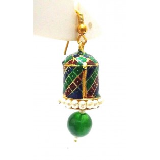 Meenakari Minakari Enamel Jhumka Jhumki Handmade Earring Jewelry Chandelier A120